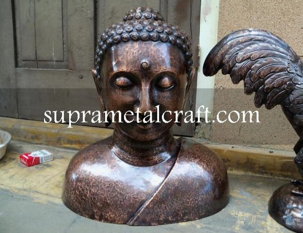Patung Budha Tembaga setengah badan-40