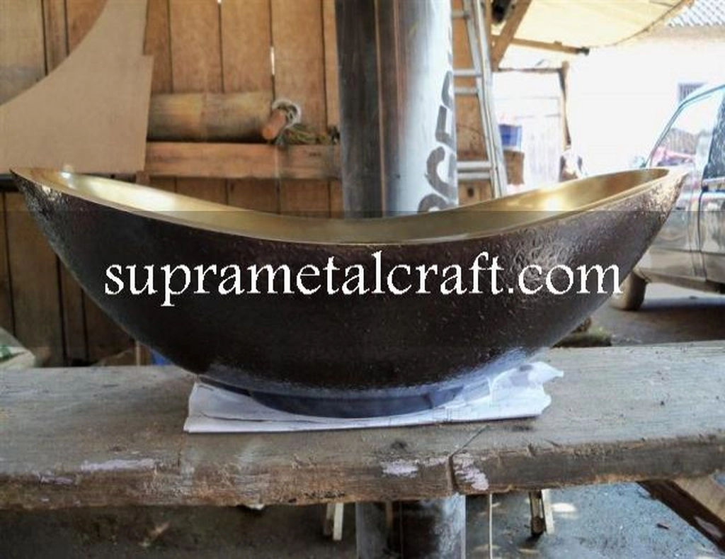 Wastafel Oval Bronze Double-80